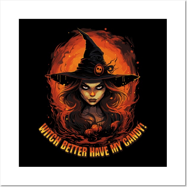 Trick 'r Treat Witch Wall Art by Atomic Blizzard